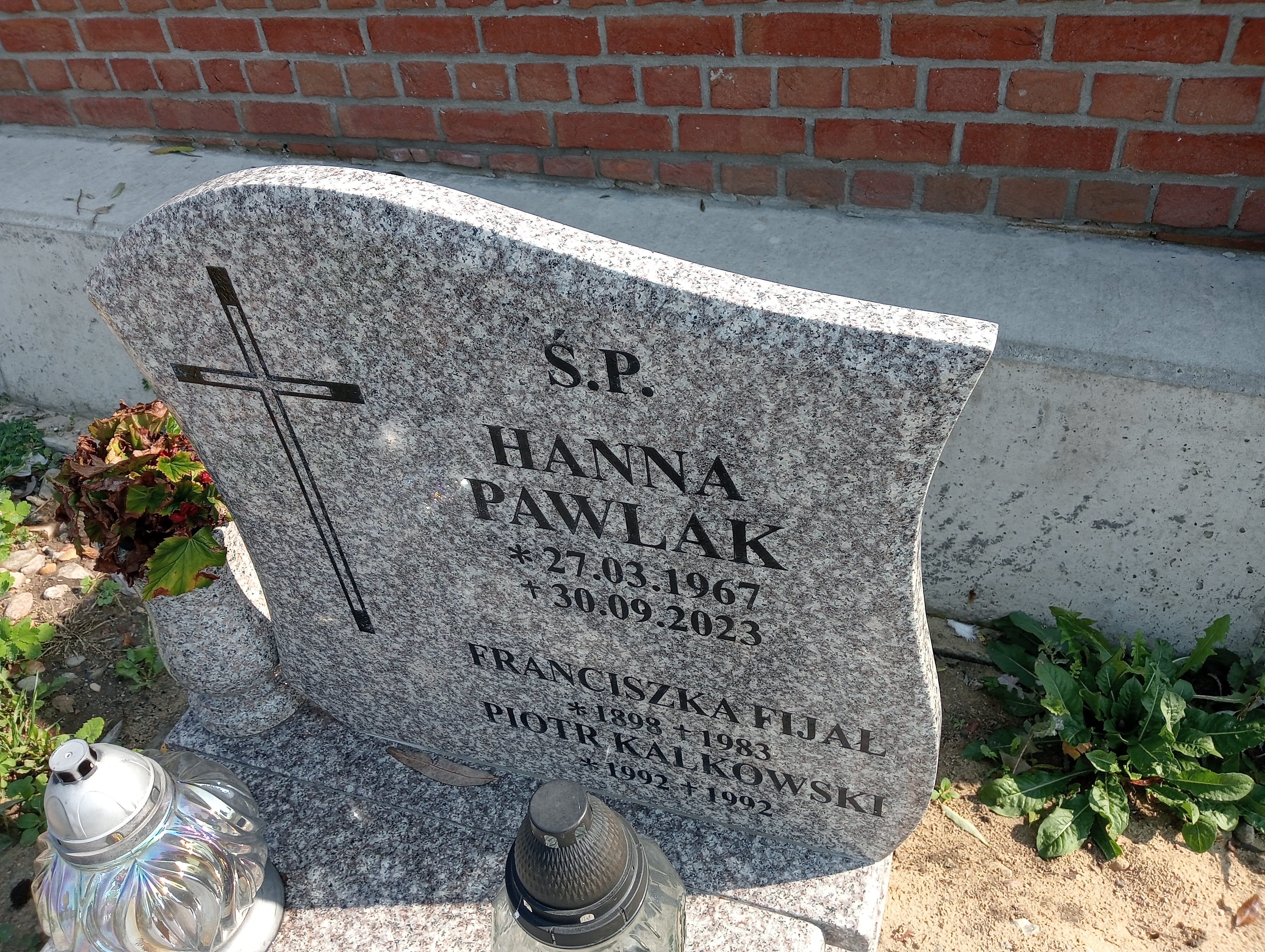 Hanna Pawlak 1967 Skarszewy - Grobonet - Wyszukiwarka osób pochowanych