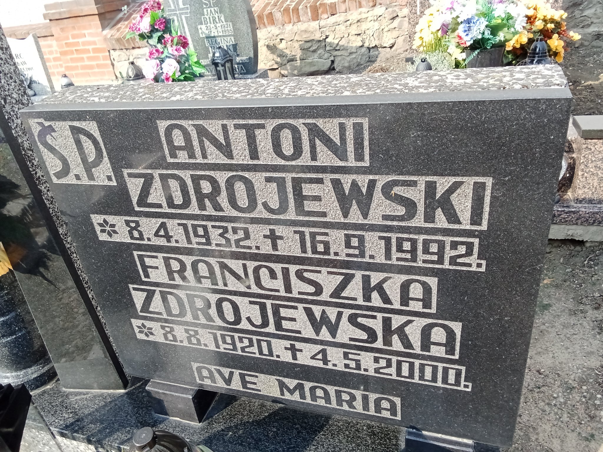 Antoni Zdrojewski 1932 Skarszewy - Grobonet - Wyszukiwarka osób pochowanych