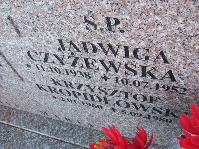 Jadwiga Czyżewska 1938 Skarszewy - Grobonet - Wyszukiwarka osób pochowanych