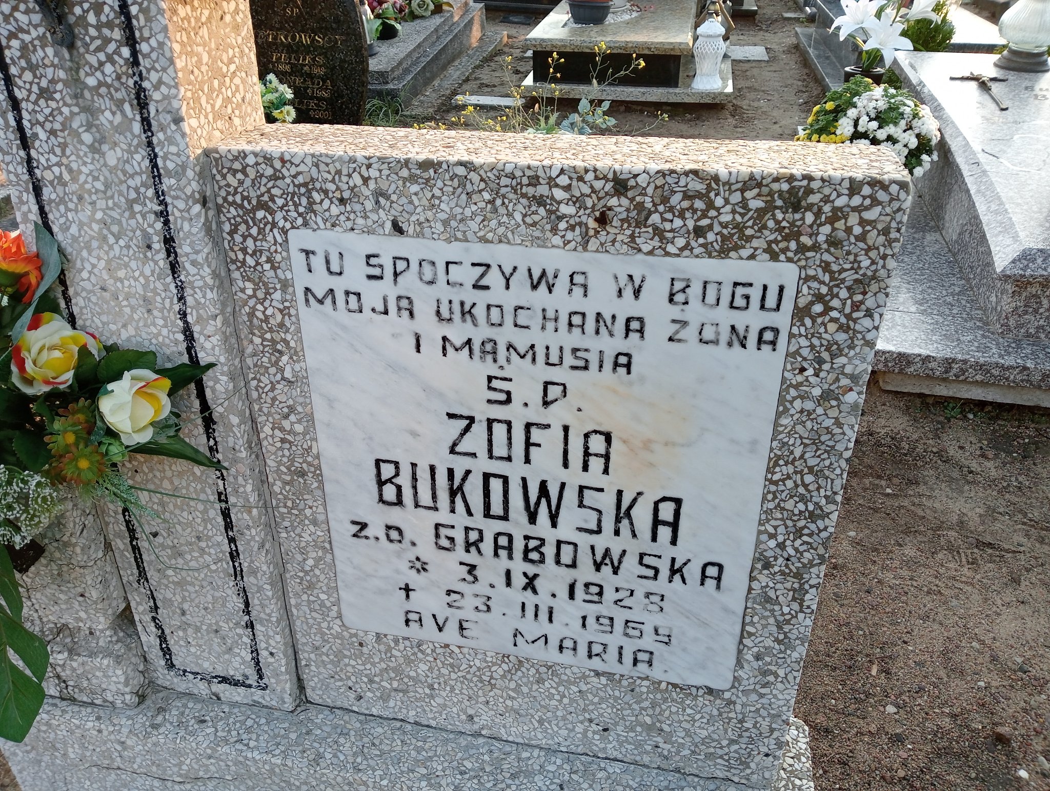 Zofia Bukowska 1928 Skarszewy - Grobonet - Wyszukiwarka osób pochowanych